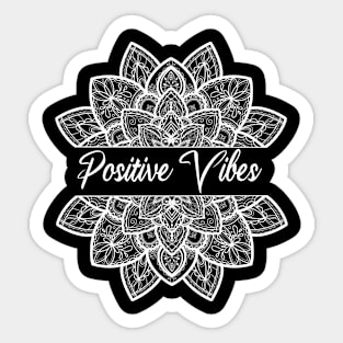 Positive Vibes Mandala Sticker